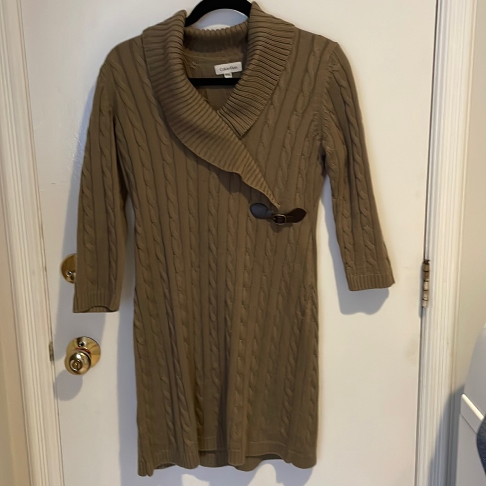Calvin Klein Sweater Shirt Dress Size PXL
